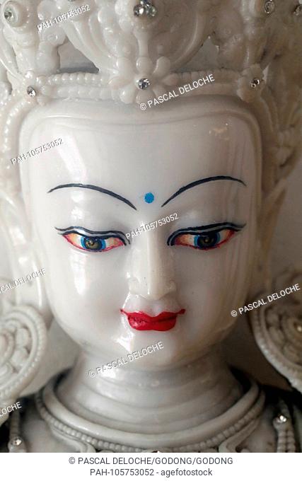 Quan Am, the bodhisattva of compassion. Statue. Ho Chi Minh city. Vietnam. | usage worldwide. - Ho Chi Minh City/Vietnam