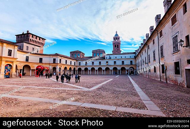 Mantua, Italy - January -4 -2019: European capital of culture and UNESCO world heritage site