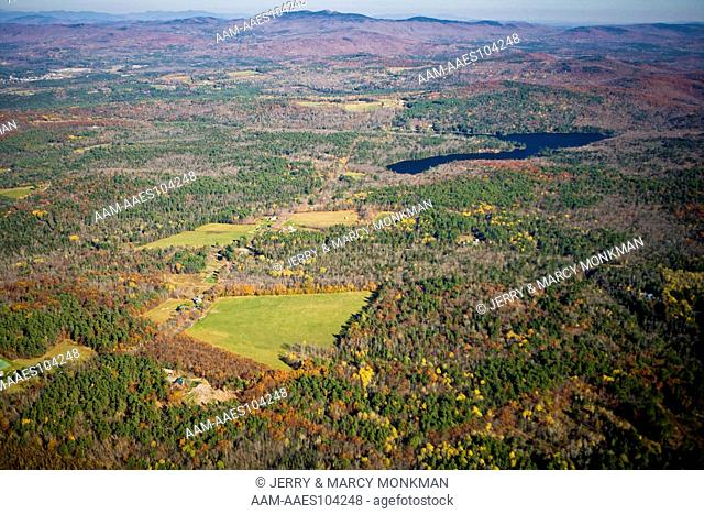 The valley south of Cardigan Mountain in Grafton, New Hampshire