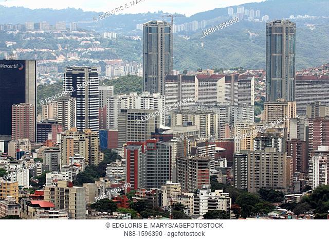 Caracas city, view from El Avila, Venezuela