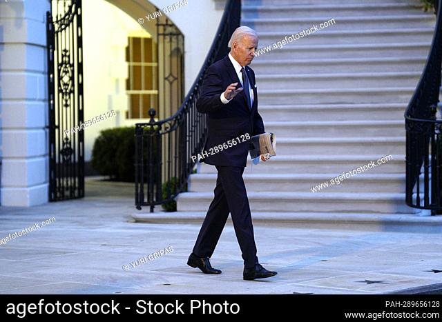 United States President Joe Biden departs from the White House in Washington, DC en route Rehoboth Beach, Delaware on June 2, 2022