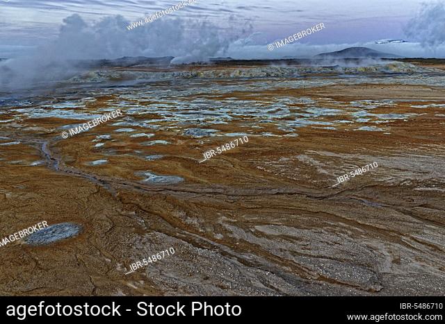 Geothermal area Hverir, Namafjall, near Myvatn, North Iceland, Iceland, Europe