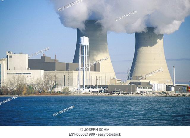 Two nuclear power plants at Lake Erie, MI