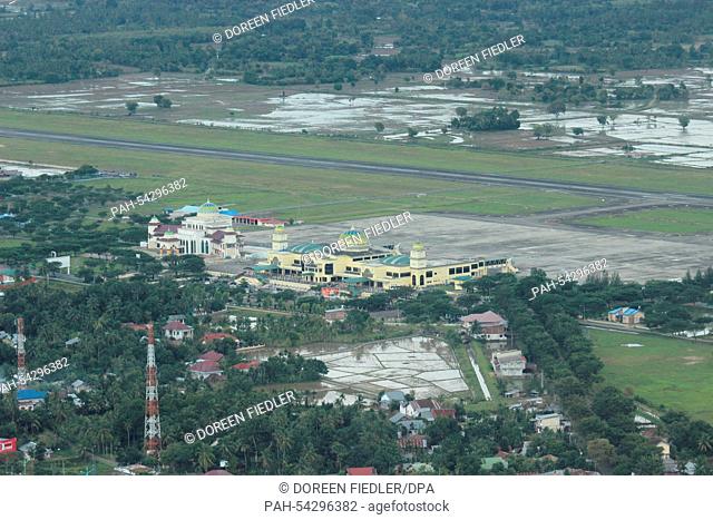 Aerial-view on the Airport of Banda Aceh, which was severely damaged christmas 2004, Banda Aceh, Indonesia, 2 December 2014