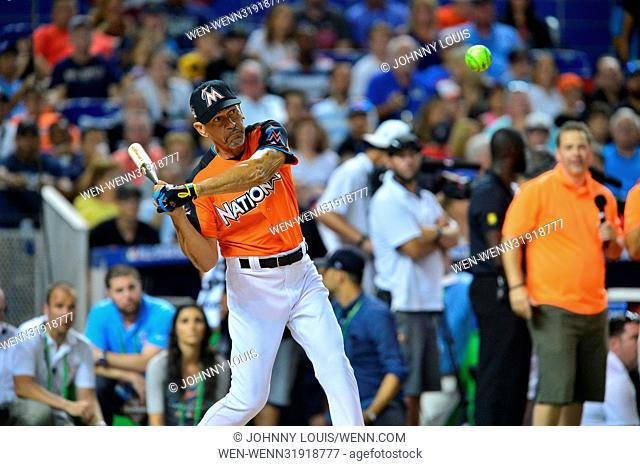 MLB All-Star Legends and Celebrity Softball at Marlins Park in Miami, Florida Where: Miami, Florida, United States When: 09 Jul 2017 Credit: Johnny Louis/WENN