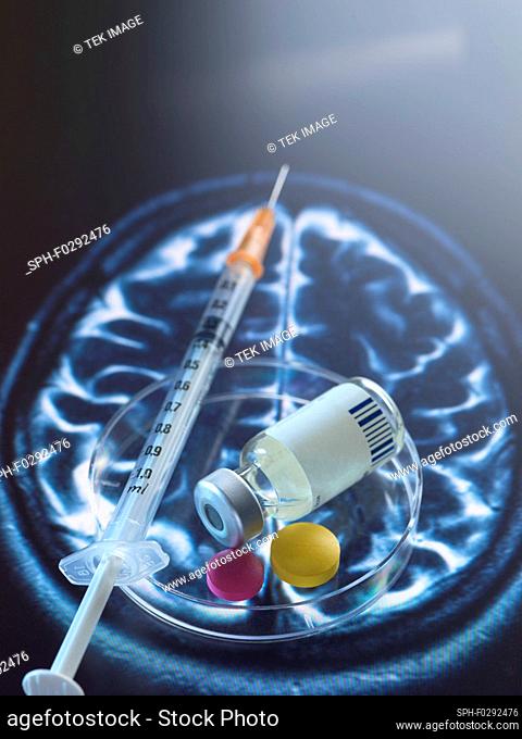 Neurological drug, conceptual image