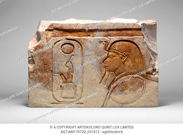 Hatshepsut statue base, New Kingdom, Dynasty 18, ca. 1479â€“1458 B.C., From Egypt, Upper Egypt, Thebes, Deir el-Bahri, 'Hatshepsut Hole' (depression east of...