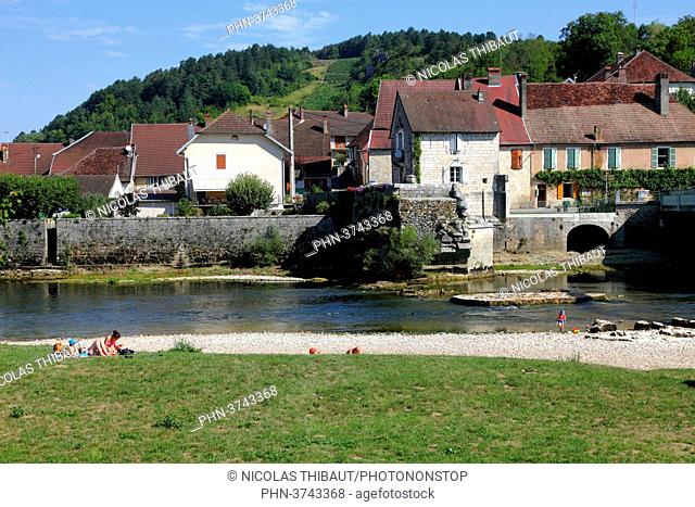 France, Franche Comte, department of Jura (39), Port-Lesney and la Loue river