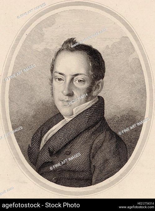 Portrait of the Composer Saverio Mercadante (1795-1870). Creator: Anonymous