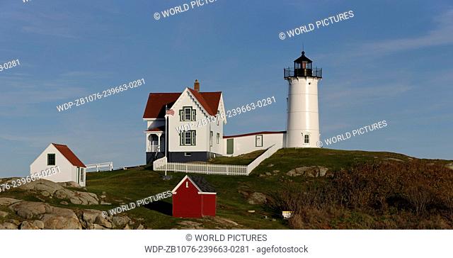 Cape Neddick Lighthouse (also known as Nubble Light); York Beach, Maine