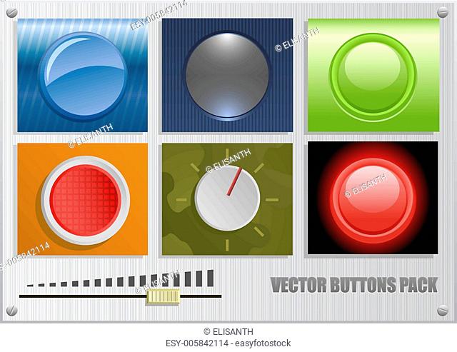 Vector buttons pack