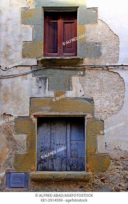 Windows, Les Planes d'Hostoles, La Garrotxa, Catalonia, Spain