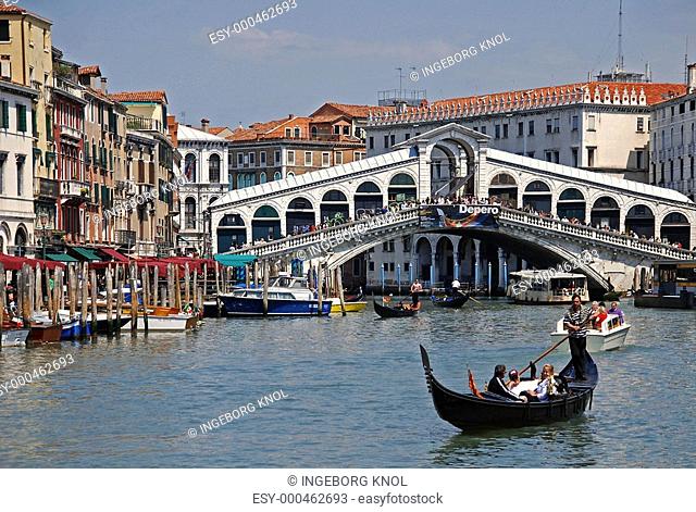 Rialto Brücke Kanal de Grande in Venedig