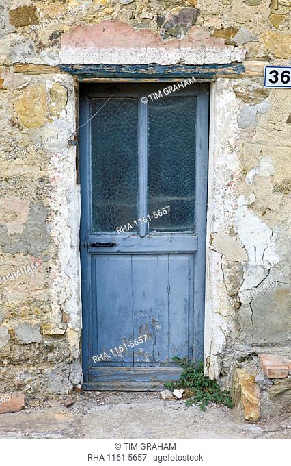 Doorway in Comune di Montalcino, Val D'Orcia, Tuscany, Italy