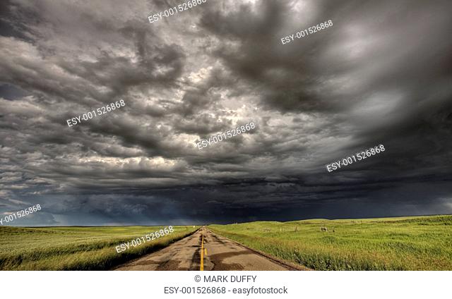 Storm Clouds Prairie Sky Saskatchewan