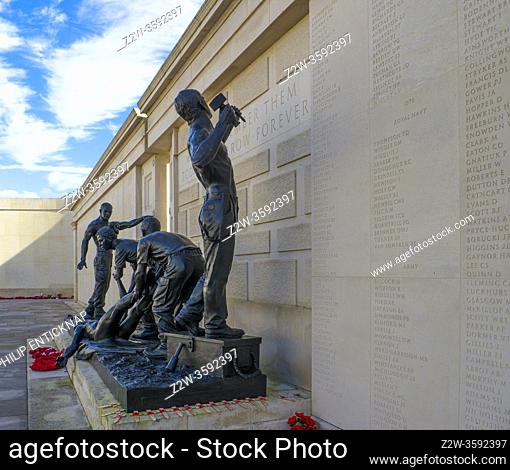 The Armed Forces Memorial at National Memorial Arboretum near Lichfield , Staffordshire The National Memorial Arboretum is a British site of national...