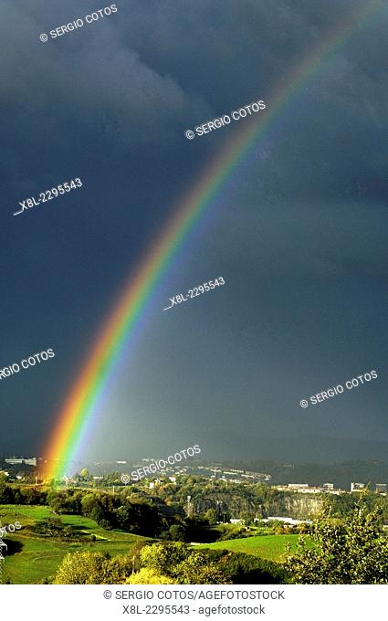 rainbow in the Basque Country