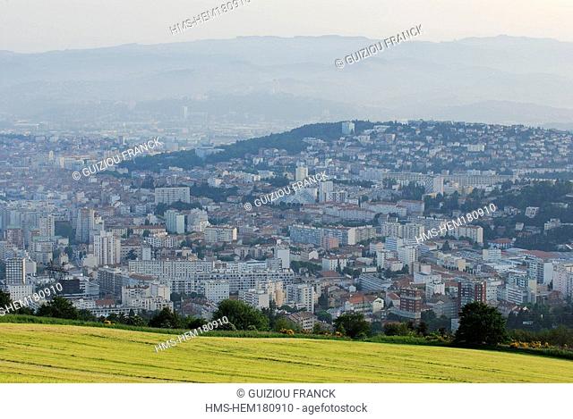 France, Loire, Saint Etienne, view of the city from the Guizay