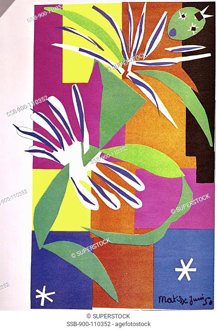 Creole Dance by Henri Matisse, Cut paper, 1950, 1869-1954