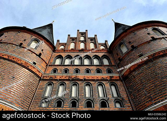 Holsten Gate, landmark, Hanseatic City of Luebeck, Schleswig-Holstein, Germany, Europe