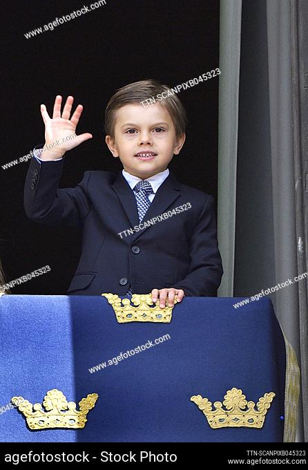 Prince Oscar at the celebration of the King's birthday at the Royal Palace in Stockholm, Sweden on Saturday 30 April 2022