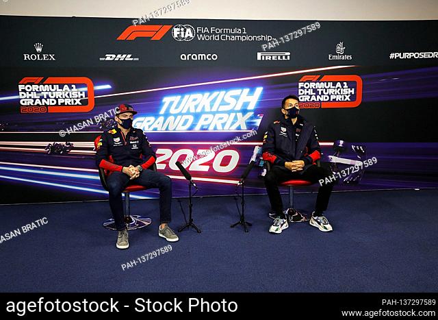 November 12th, 2020, Istanbul Park Circuit, Istanbul, Formula 1 DHL Turkish Grand Prix 2020, in the picture press conference: Max Verstappen (NEL # 33)