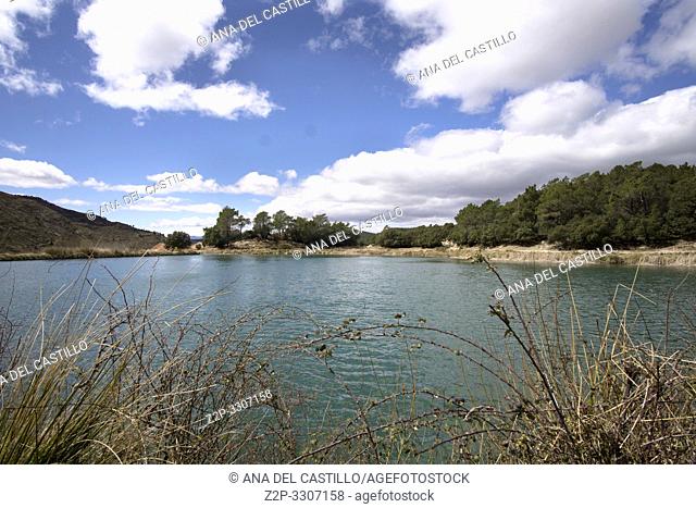 La balsa nueva the new pond in Mora de Rubielos Teruel Aragon Spain