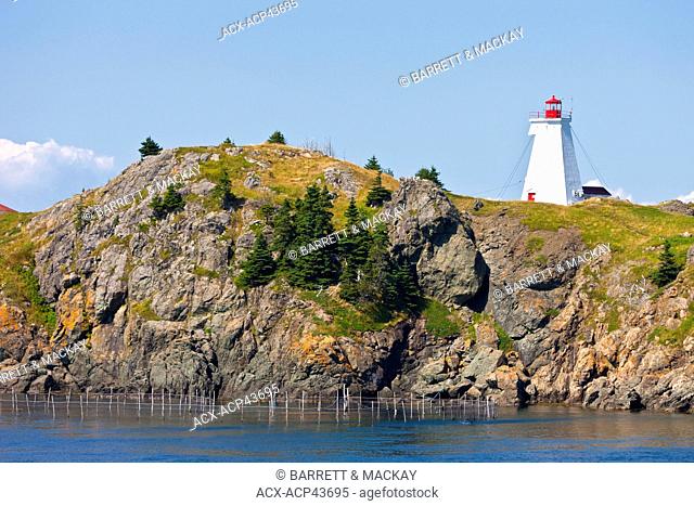 Swallowrail Lighthouse, Grand Manan Island, Bay of fundy, New Brunswick, Canada