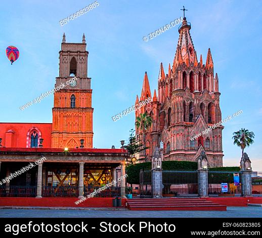 Parroquia de San Miguel Arcángel, in the city of San Miguel de Allende, Guanajuato Mexico