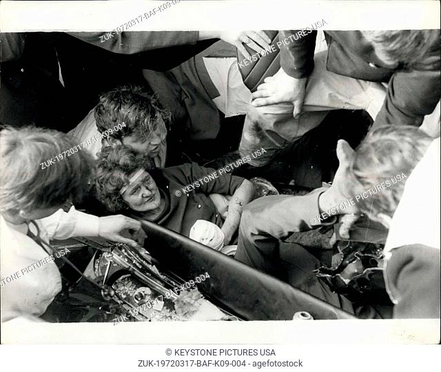 Mar. 17, 1972 - 9 DIE IN M.I FOG PILE UP. Nine people died and 50 were injured yesterday in the worst M.I pile up in the fog