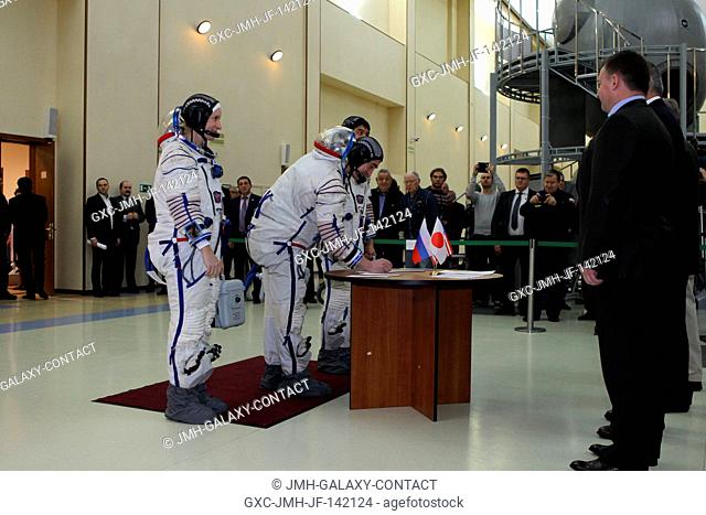 At the Gagarin Cosmonaut Training Center in Star City, Russia, Expedition 46-47 backup crewmember Anatoly Ivanishin of the Russian Federal Space Agency...