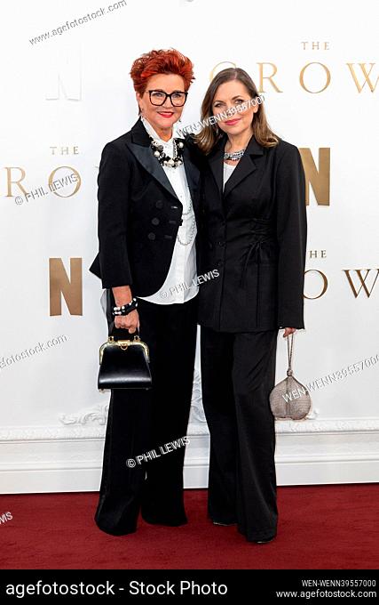 Cast and guests on the red carpet for The Crown' finale celebration Featuring: Jolanta Kwasniewska, Guest Where: London, United Kingdom When: 05 Dec 2023...