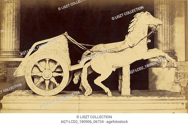 Horses and chariot - Vatican Museum; Robert Macpherson (Scottish, 1811 - 1872); 1860s; Albumen silver print