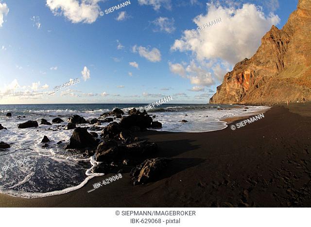 Playa del Ingles, Valle Gran Rey, La Gomera, Canary Islands, Spain