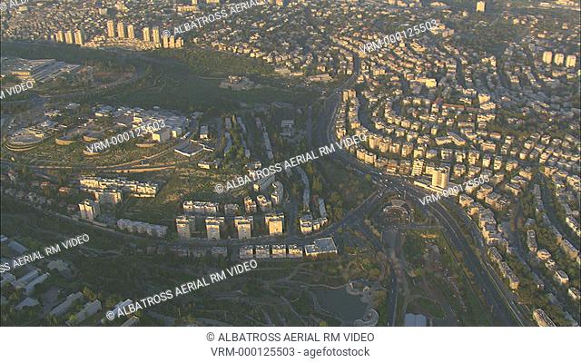 Aerial Footage of Israel's national museum; Jerusalem; Israel
