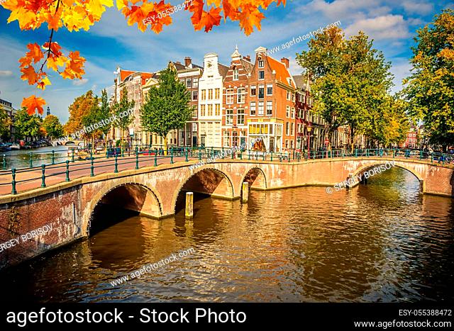 Bridges over canals in Amsterdam