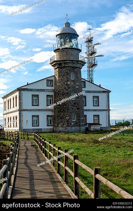 A view of the lighthouse at Cabo de Penas in Asturias