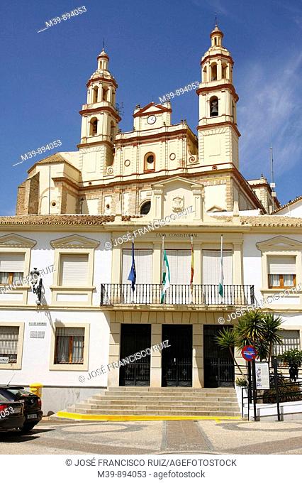 Olvera, Nuestra Señora de la Encarnación church (neo-classical, 19th century), Cádiz province, Andalusia, Spain