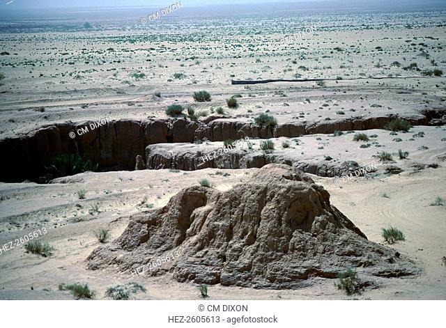 View of Tunisian Desert near Tozeur, from Belvedore Rock