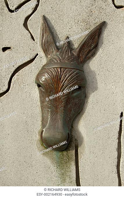 Cast donkey head