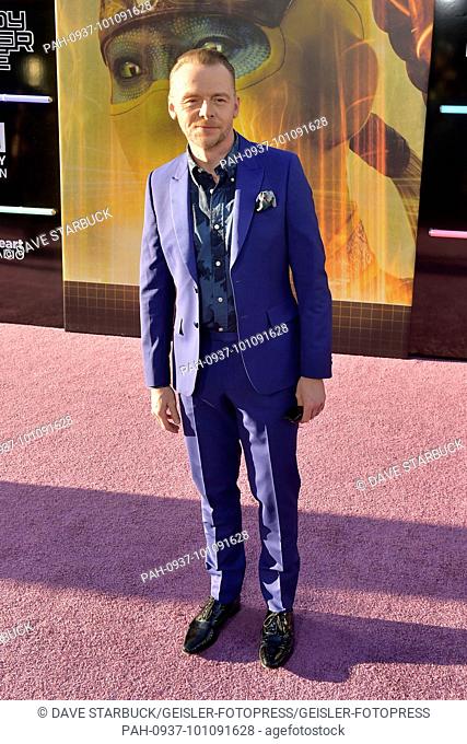 Simon Pegg attends the 'Ready Player One' premiere at Dolby Theater Hollywood on March 26, 2018 in Los Angeles, California. | Verwendung weltweit