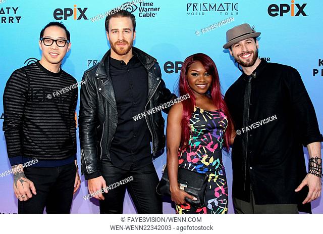 Premiere screening of EPIX's 'Katy Perry: The Prismatic World Tour' at The Theatre at Ace Hotel - Arrivals Featuring: Shark Bryan Gaw, Lockhart Brownlie