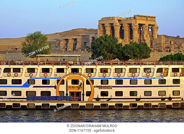 Egypt Kom Ombo Boat At Temple Of Sobek