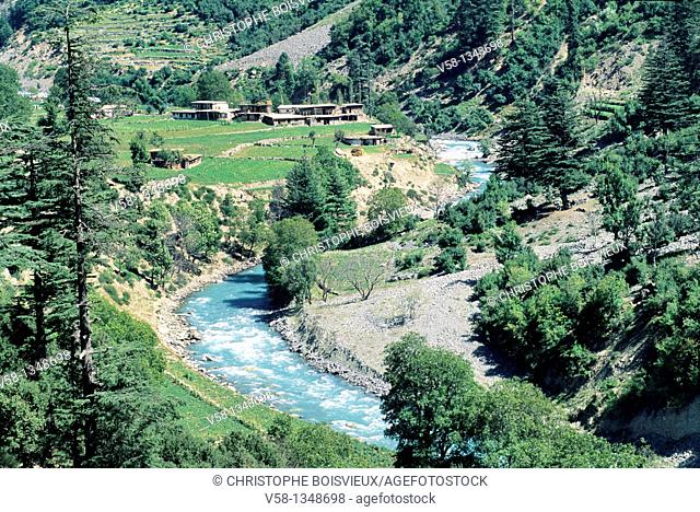 Pakistan, Swat valley, Bahrain region, Swat river
