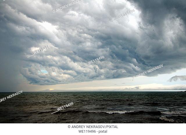 storm sky, Dalnegorsk city district, Japan sea, Far East, Primorsky Krai, Russian Federation