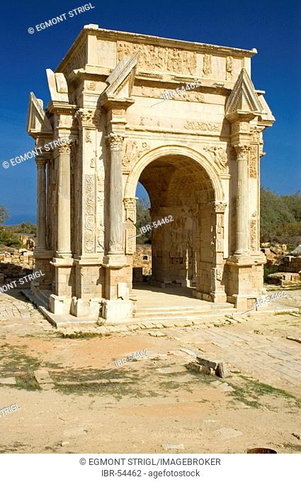 Triumph arch of Septimus Severus Leptis Magna
