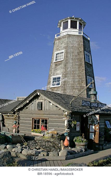 The Salty Dawg Saloon at theHomer Spit Kenai peninsula Homer Alaska USA