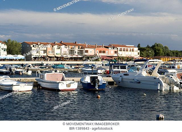 Cityscape and port, Medulin, Istria, Croatia, Europe