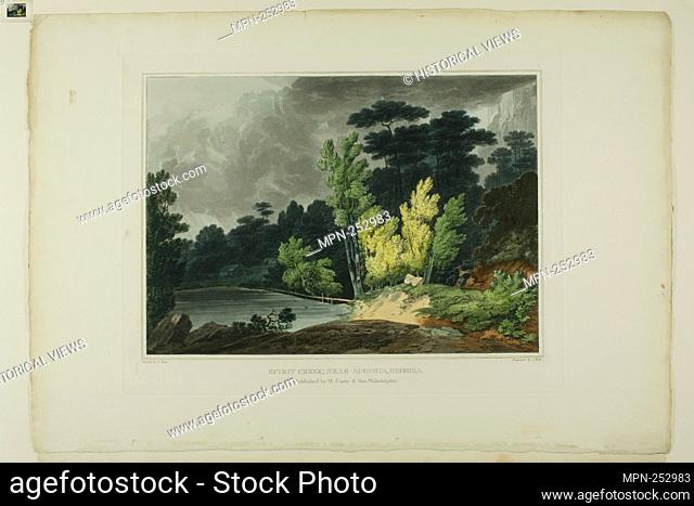 Spirit Creek; Near Augusta, Georgia, plate two of the second number of Picturesque Views of American Scenery - 1819/21 - John Hill (American