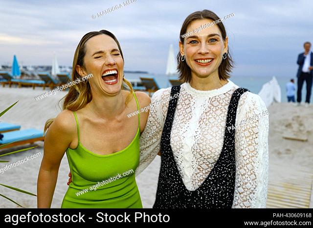 Cannes, France - October 16, 2023: German MIP Cocktail with Concordia Stars Christiane Paul and Ruth Bradley, produced by Beta Film’s and ZDF Studios’ joint...